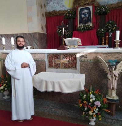 Seminarista Rafael Krassoski visita a Campo Aberto FM